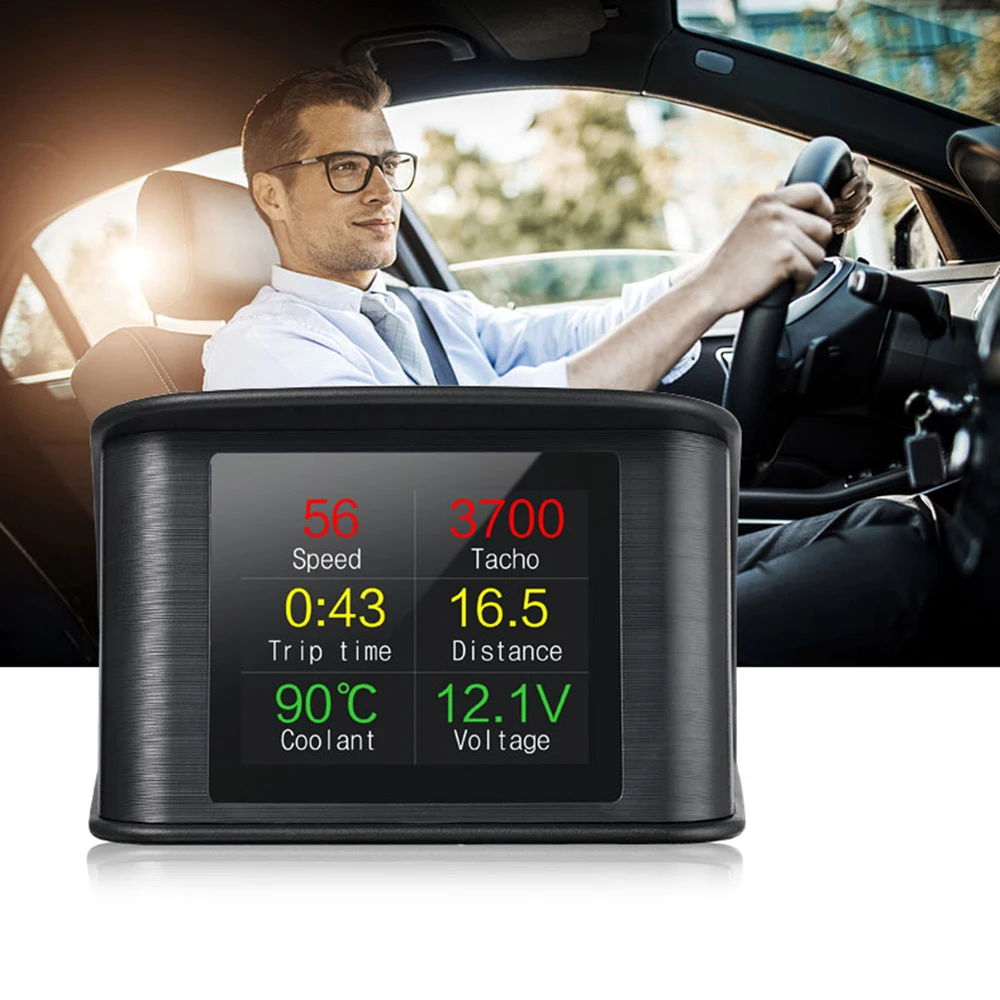 73*68*46 см автомобильный HUD светодиодный дисплей OBD сканер OBD2 цифровой спидометр