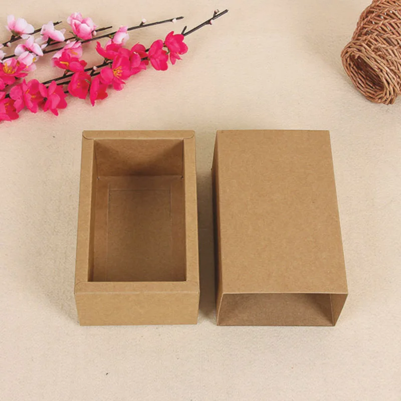 Retail 20*10+6cm 10Pcs/Lot Craft Paper Package Box For DIY Essential Oil Gift Perfume Jewel Packing Retro Cardboard Drawer Boxes | Дом и сад