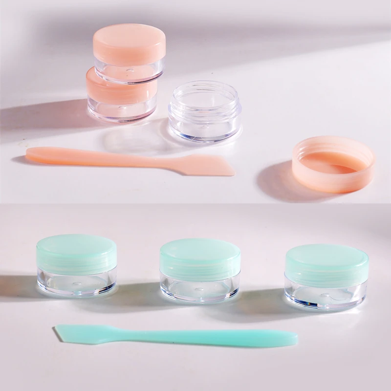 3Pcs/Set 5g Round Bottom Eyeshadow Makeup Face Cream Lip Balm Container Cosmetic Empty Jar Refillable Bottles Box Pots|jar pot|empty jar potcosmetic