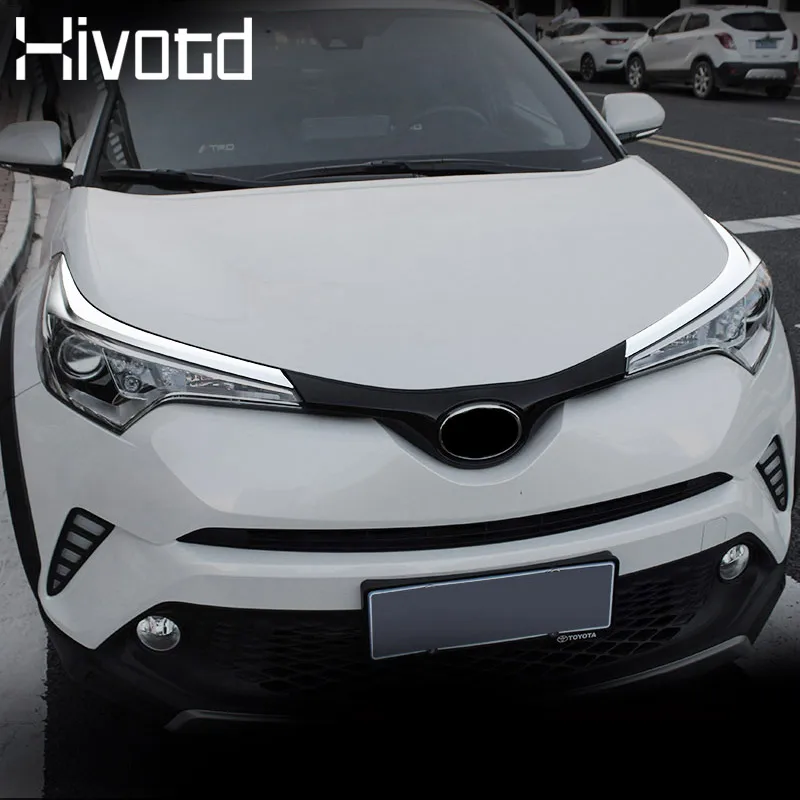 Hivotd для Тойота CHR Toyota C-HR ABS Автомобильная передняя фара лампа полоски-накладки
