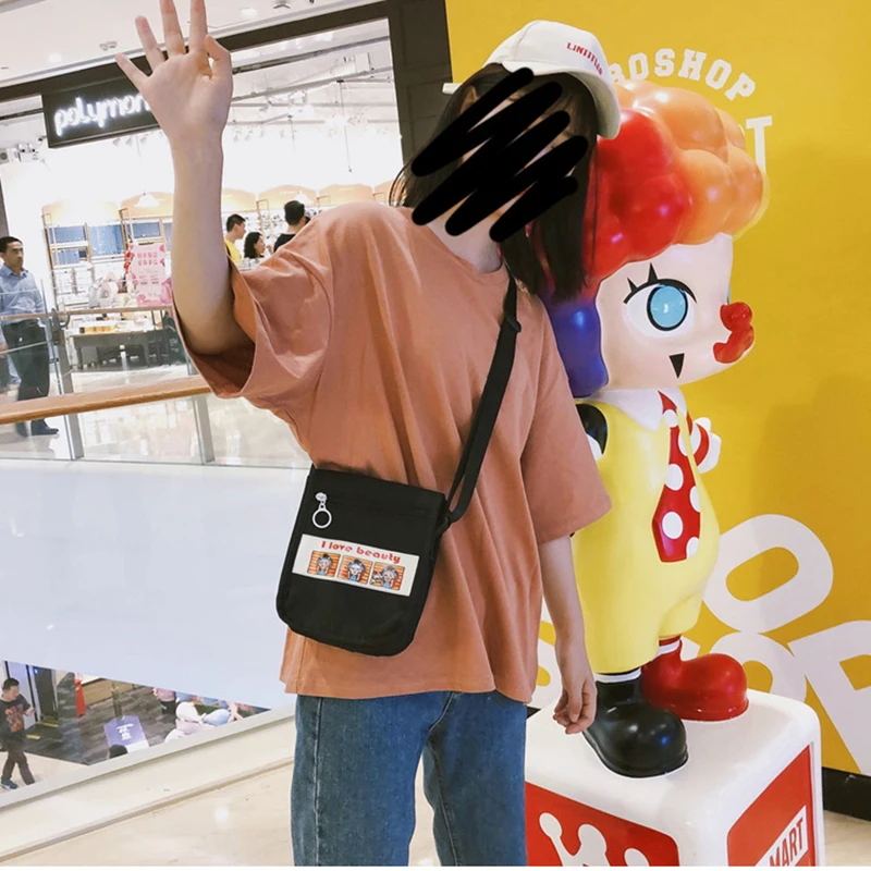 Сумки для женщин Harajuku мультяшный принт сумка почтальон Дамская Водонепроницаемая нейлоновая ткань сумка через плечо Горячая Распродажа женских сумок