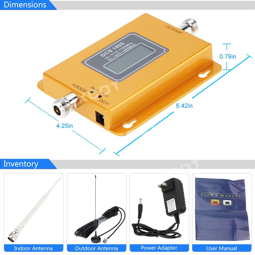 DCS 1800 МГц GSM 2g 4g LTE повторитель сигнала для сотового телефона усилитель мобильного