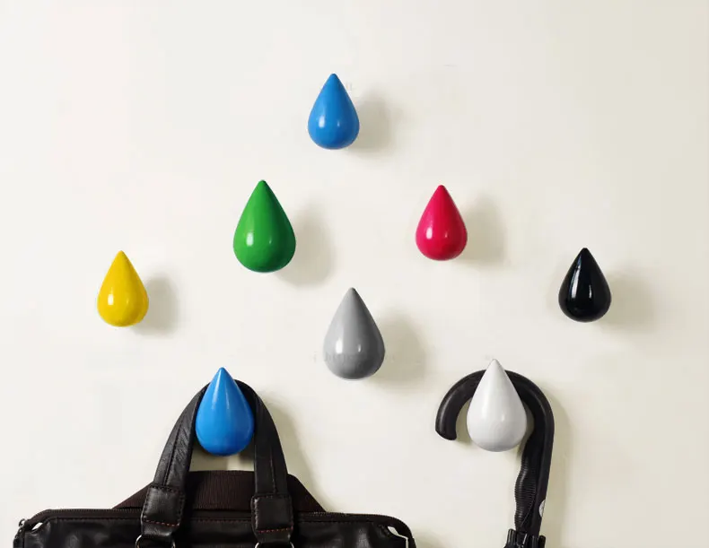 Короткий деревянный крючок для халата цилиндрическое украшение пальто