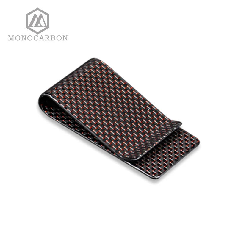 Beautiful Red Duck Bill Twill Carbon Fiber Money Clip For | Багаж и сумки