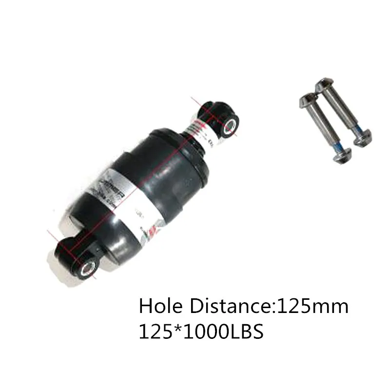 125mm 1000LBS/дюйма* 100/125/135/150 мм Передние амортизаторы Амортизатор горный велосипед складной электрический велосипед амортизатор BZR001 - Цвет: 125mm