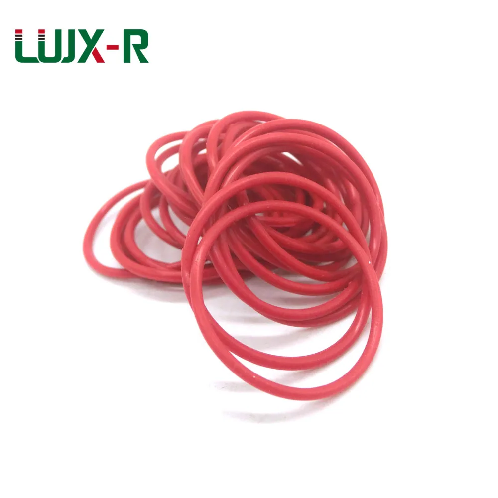 

LUJX-R Red O Ring Seal 2mm Thickness VMQ O-Ring Washer OD70/75/80/85/95/100/115/120mm O Type Ring Seal Silicone Gasket Sealing