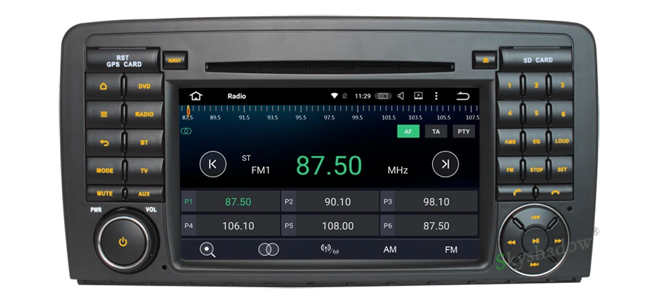 8 core Octa Ядро 2 Г RAM Android 6.0.1 Dvd-плеер Автомобиля RDS Радио GPS Навигация Для Benz R Class W251 R280