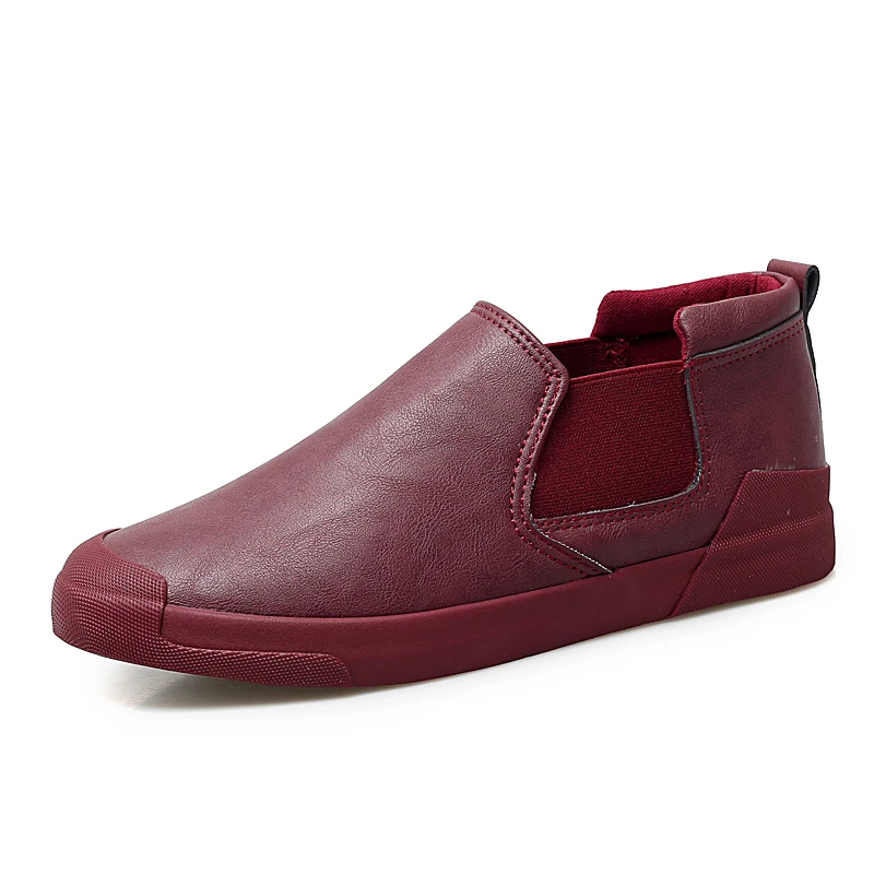 2018 New Men Casual Set Of Feet Shoes Leather Autumn Brand Mens Males Flats Slip Breathable Solid Color Lx5 | Обувь