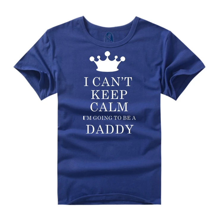 2018 Забавный &quotЯ не могу сохранять спокойствие я буду папой&quot дизайн футболка