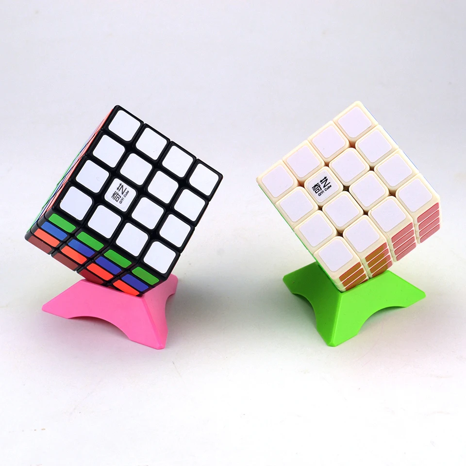 QIYI 4x4x4 Magic кубики Рубика ПВХ наклейки Профессиональный головоломка Cubo Magico