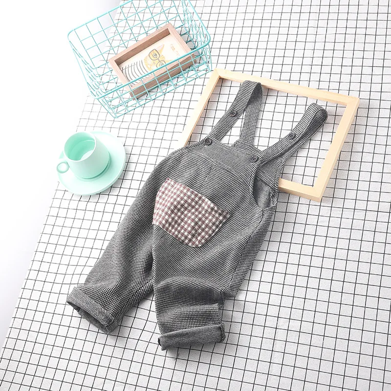 Детский комбинезон в клетку на весну/осень | Мать и ребенок