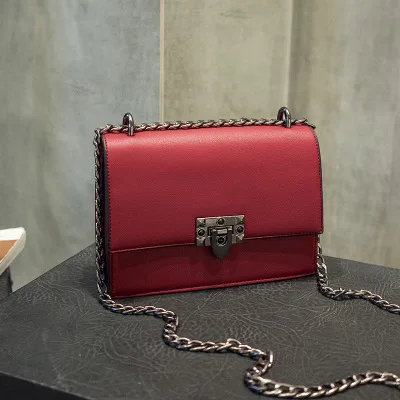 red Известные бренды, женская сумка на цепочке из искусственной кожи, сумки через плечо, женские роскошные дизайнерские сумки, сумки через плечо, женские красные сумки 324 - Цвет: red