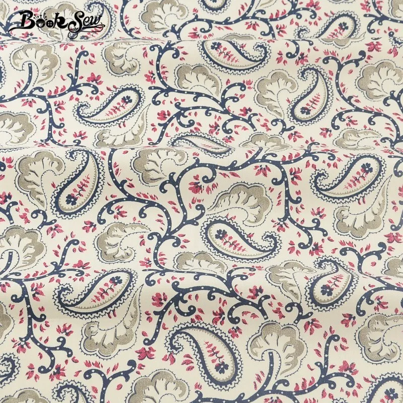 Шитье Booksew Элегантная с цветочным рисунком хлопковая ткань измерительная Ткань