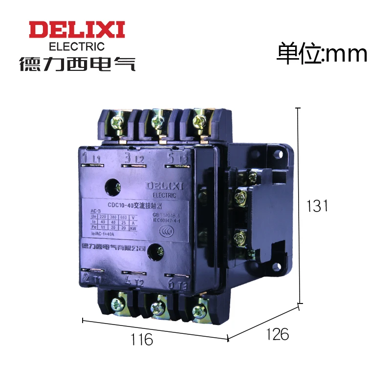 DELIXI контактор переменного тока CDC10 40A CJ10 CJT1 220 v 380 110 CDC10|Выключатели| |