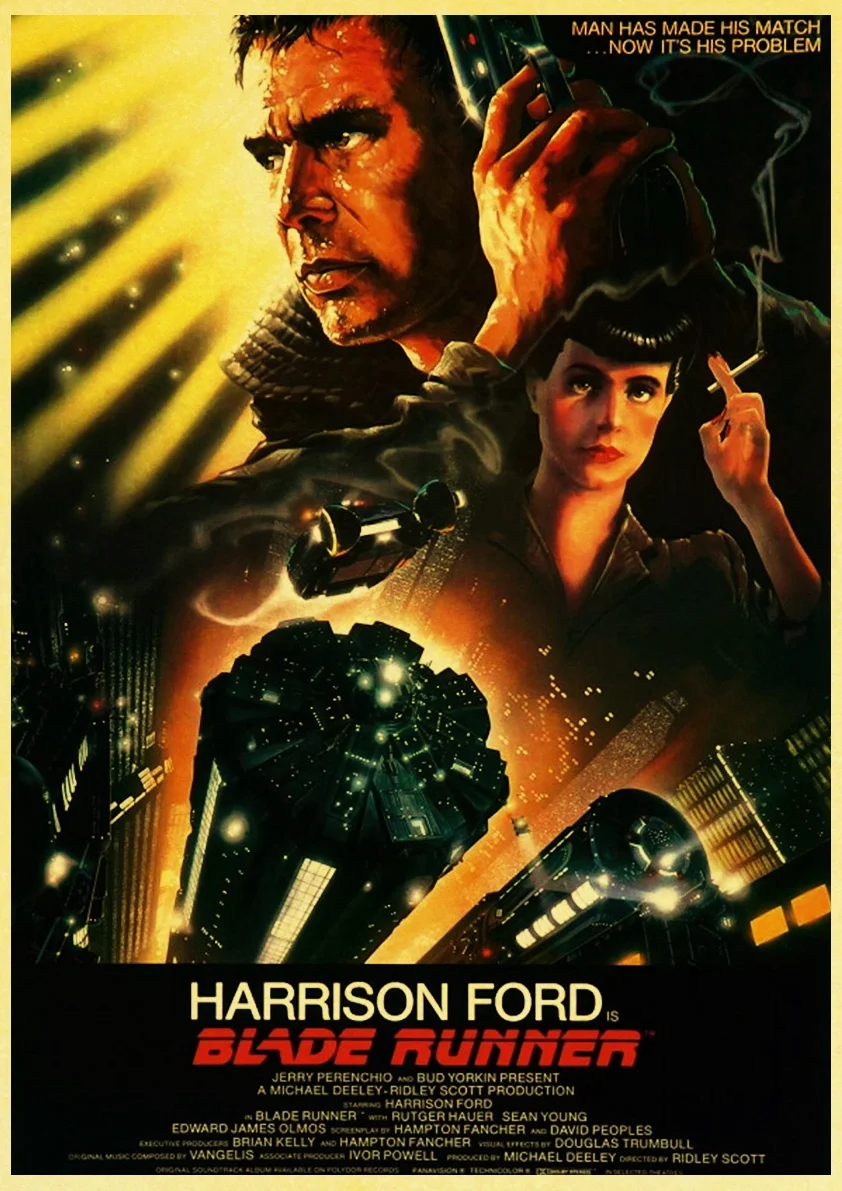 E089 Фильм Blade Runner 2049 Ретро плакат печать высокого качества стикер стены гостиной домашний декор крафт-бумага бар стикер стены - Цвет: E089