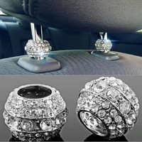 mr tea 2x universal headrest collar ice diamond bling crystal interior head rest decor auto truck suv vehicle styling quality a