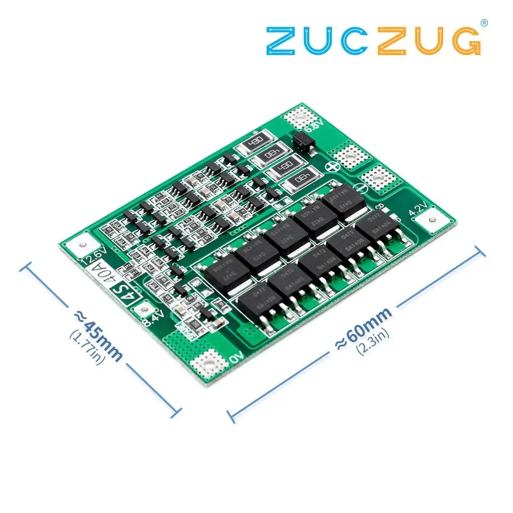 4S 40A литий-ионная литиевая батарея 18650 зарядное устройство PCB BMS Защитная плата с