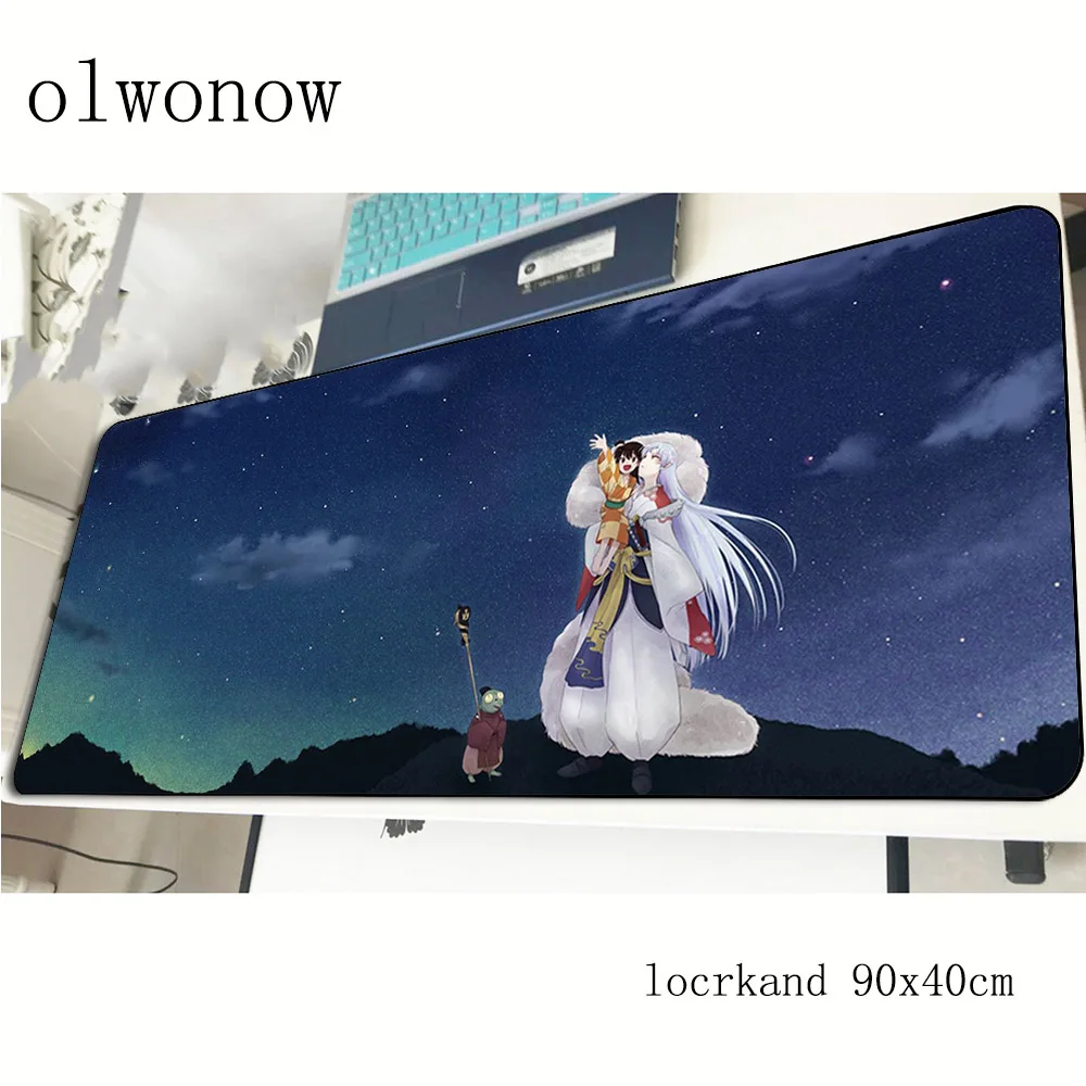 Коврик для мыши inuyasha на день рождения 900x400x2 мм лучшие игровые коврики Большие