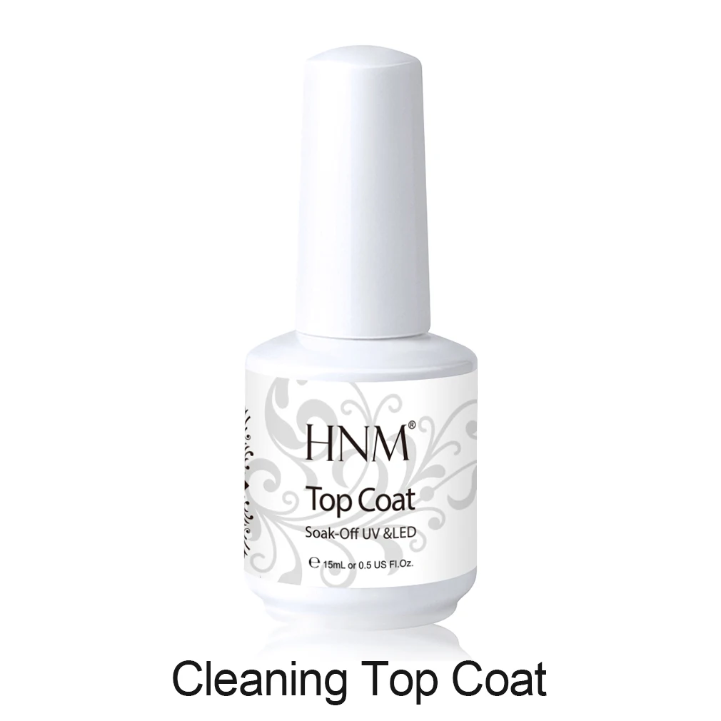 Cleaning Top Coat HNM 15 мл очищающий верхний слой лак для ногтей УФ-гель Праймер лак замочить от длительного маникюрного искусства усиленный гель лак - Цвет: Cleaning Top Coat