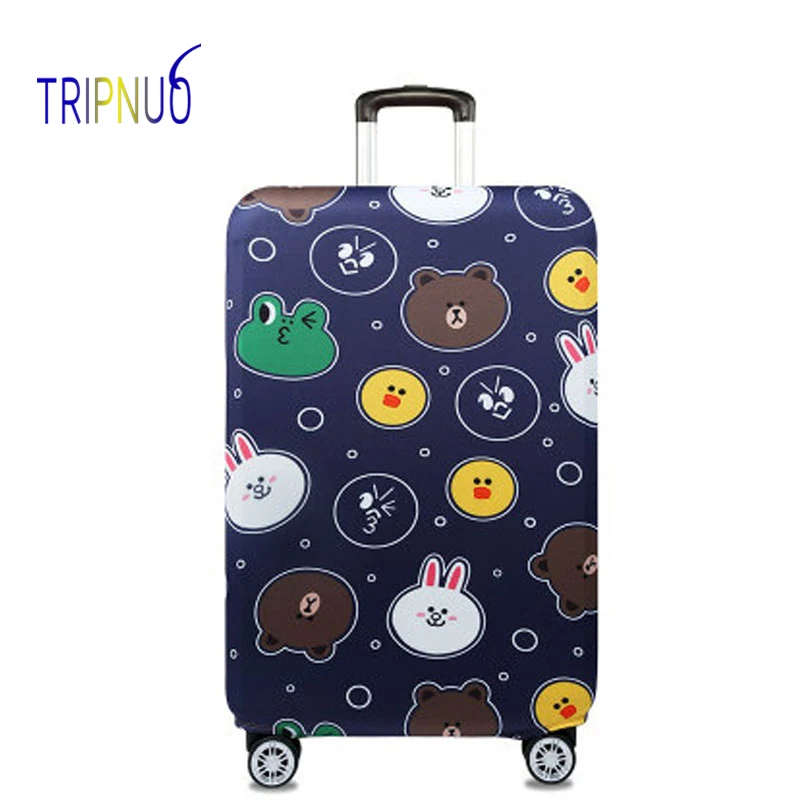 TRIPNUO эластичная ткань с белым кроликом Чемодан защитная крышка Suitable18 32 дюйма