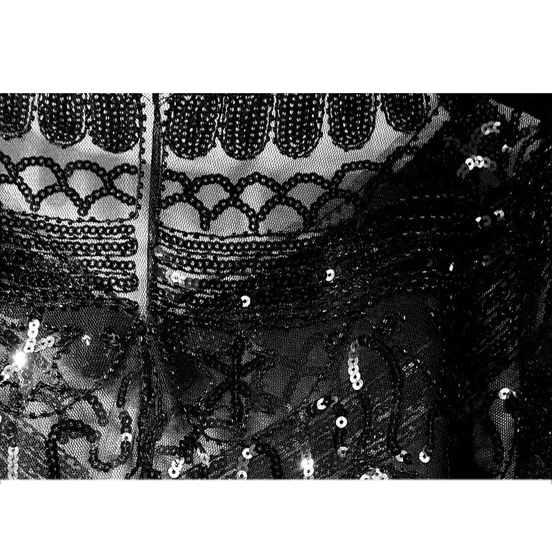 Женская шаль 1920s вечерняя накидка с пайетками и бисером для невесты болеро