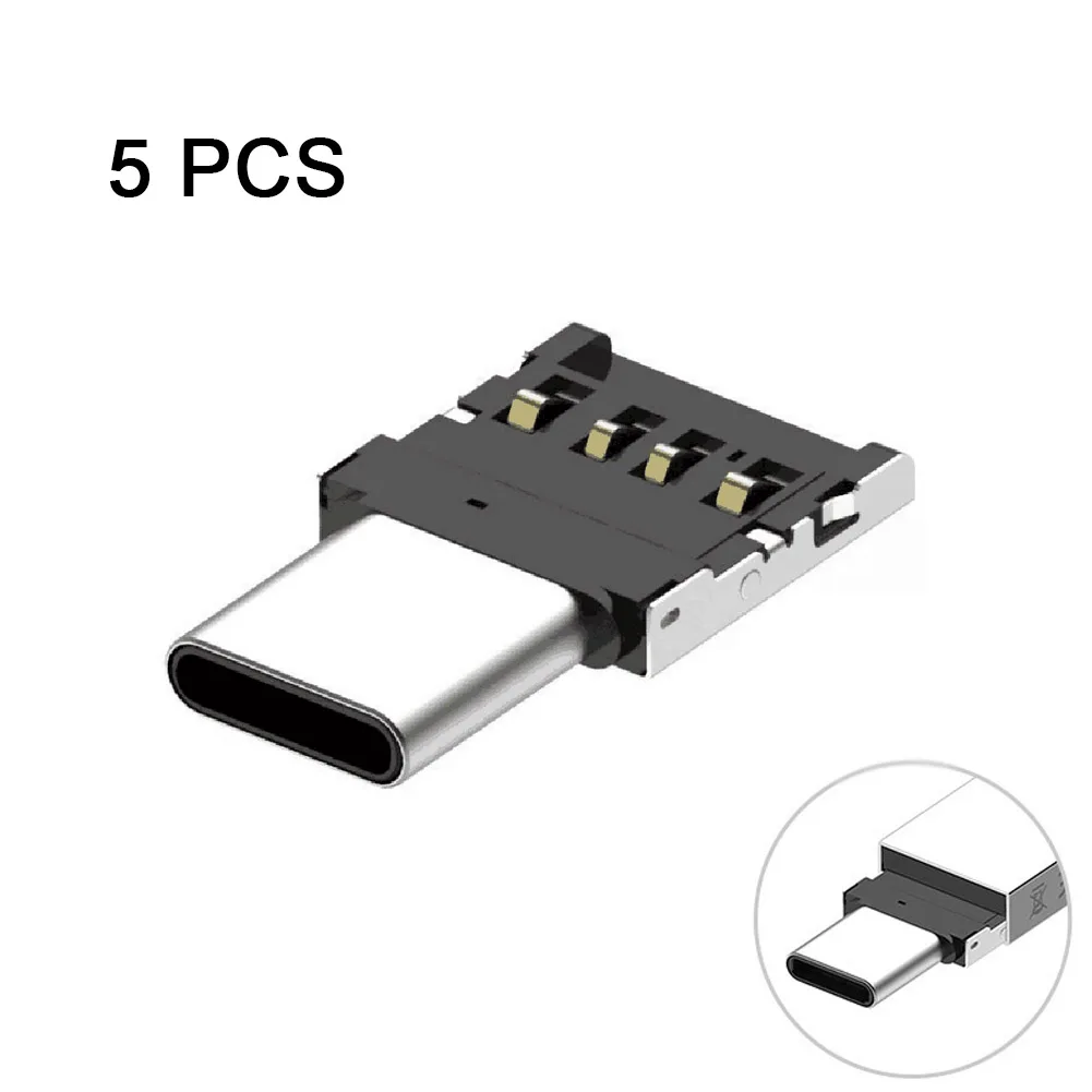 5 шт. интерфейс type-C адаптер для Xiaomi samsung Oneplus телефон Macbook USB C к USB OTG конвертер SD998