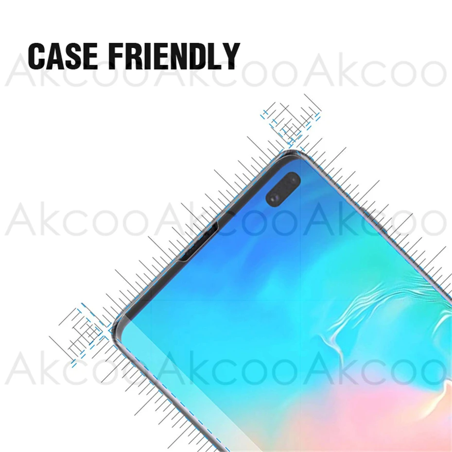 Akcoo S10 Plus защита экрана разблокировка с отпечатком пальца против царапин ПЭТ Передняя и задняя пленка для samsung S8 9 Note 8 9 10 Plus