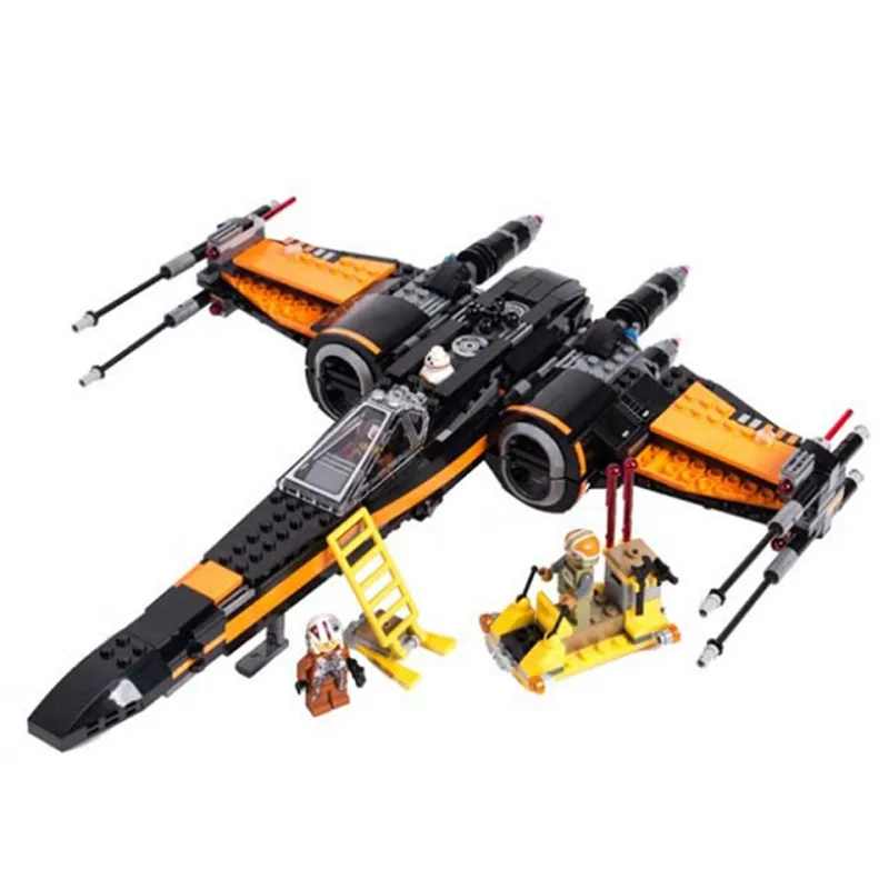 Звездные войны X Wing 05004 Звездные войны первый X крыло Истребитель 75102 строительные блоки кирпичи детские игрушки подарки на Рождество и день рождения