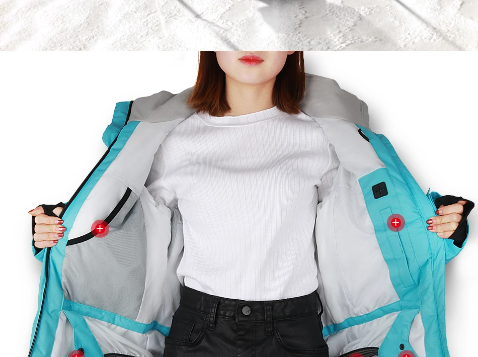 COPOZZ Лыжная куртка женская куртка для сноуборда лыжный костюм женская зимняя теплая водонепроницаемая ветрозащитная дышащая одежда