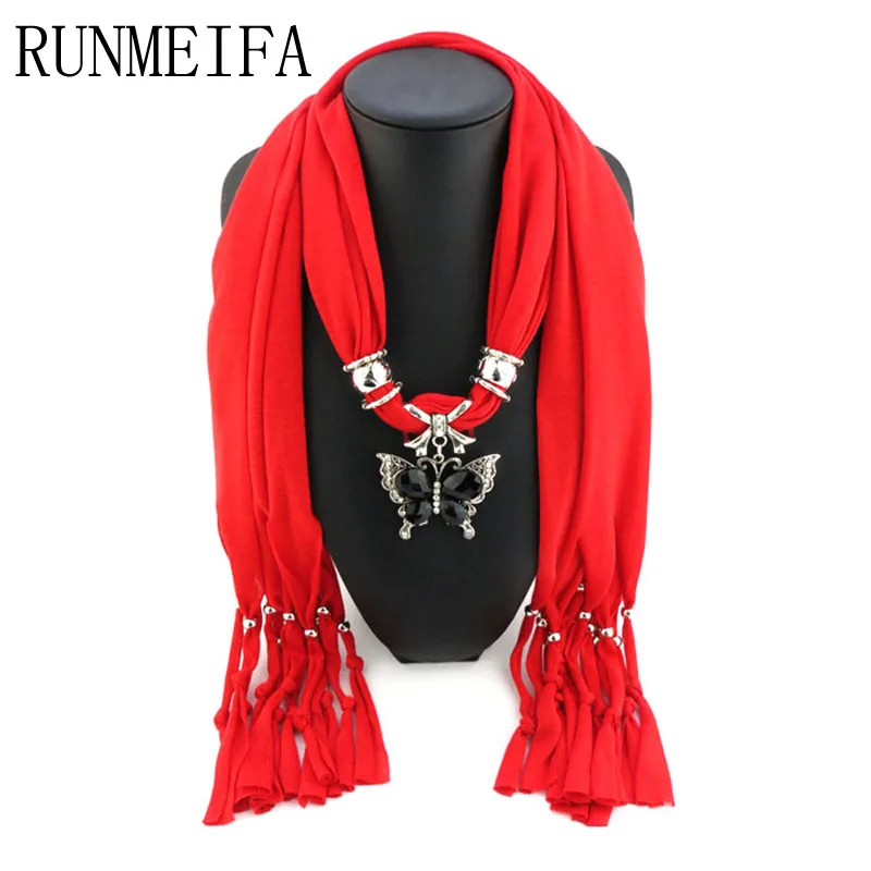 Ювелирные шарфы женские 2019 модный шарф с подвеской кисточкой металлическая