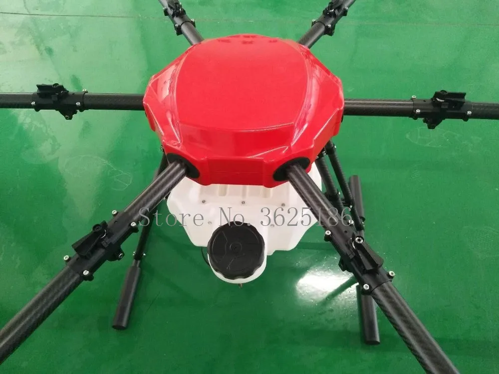 Шесть осей 10L 10 кг сельское хозяйство спрей drone 1450 мм Колесная база чистый зонт из углеродного волокна складная рама и 16 кг для распылительной системы