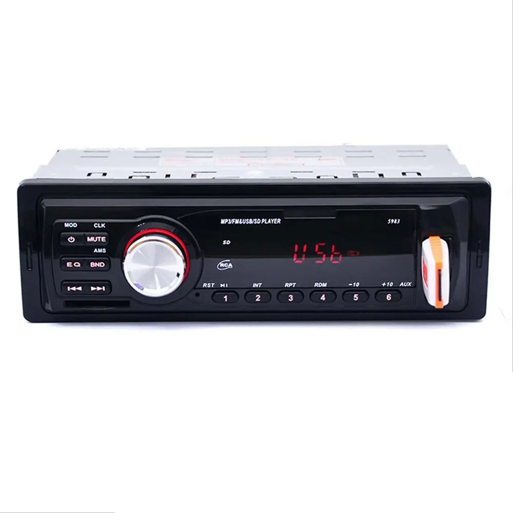 5983 автомобильный стерео аудио FM Aux вход приемник SD USB MP3 WMA радио плеер 1 DIN