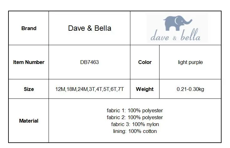 Dave bella/платья принцессы для девочек; детская одежда для дня рождения; красивая одежда; свадебные костюмы; детское изысканное платье; DB7463