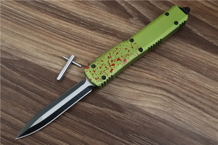 Новый складной нож Zombie tech D2 blade с алюминиевой ручкой Походный для выживания на