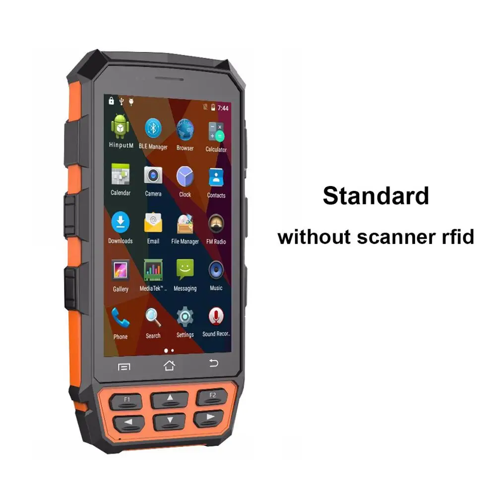 Standard Прочный портативный 5 дюймов мобильный терминалы Wi-Fi Bluetooth 4 аппарат не привязан к оператору сотовой связи 1D 2D сканер штрих-кодов КПК ручной сканер с пистолетной рукояткой - Цвет: Standard