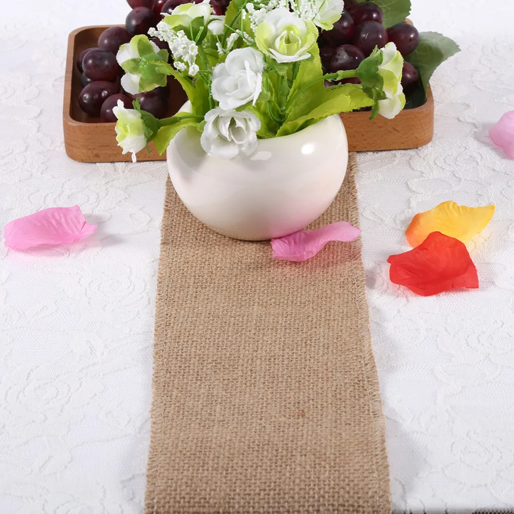 Свадебное украшение из натурального джутового мешковины Sisal Trim Jute вечерние