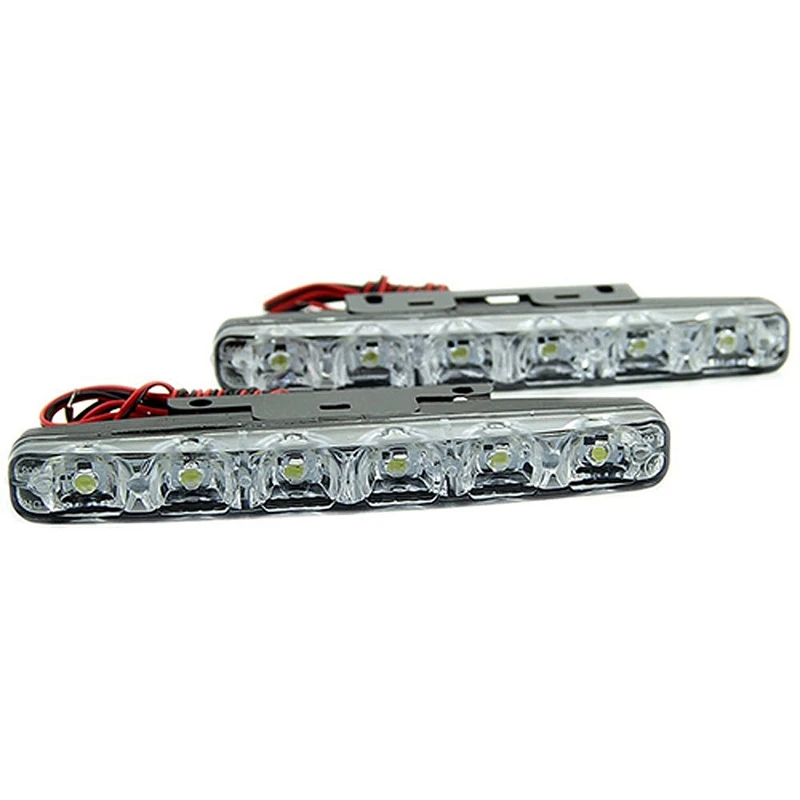 2X ксеноновые белые 6 Led очень яркий DRL дневные ходовые фары Противотуманные фары|Светодиодные модули| |
