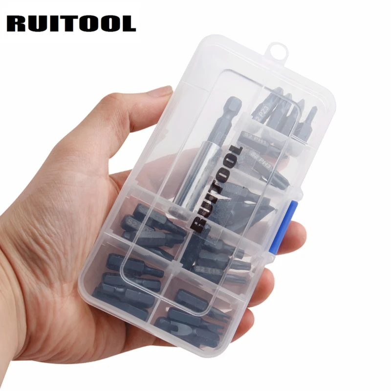 Набор наконечников для отверток 28 шт. набор удлинителя 1/4 дюйма магнитные