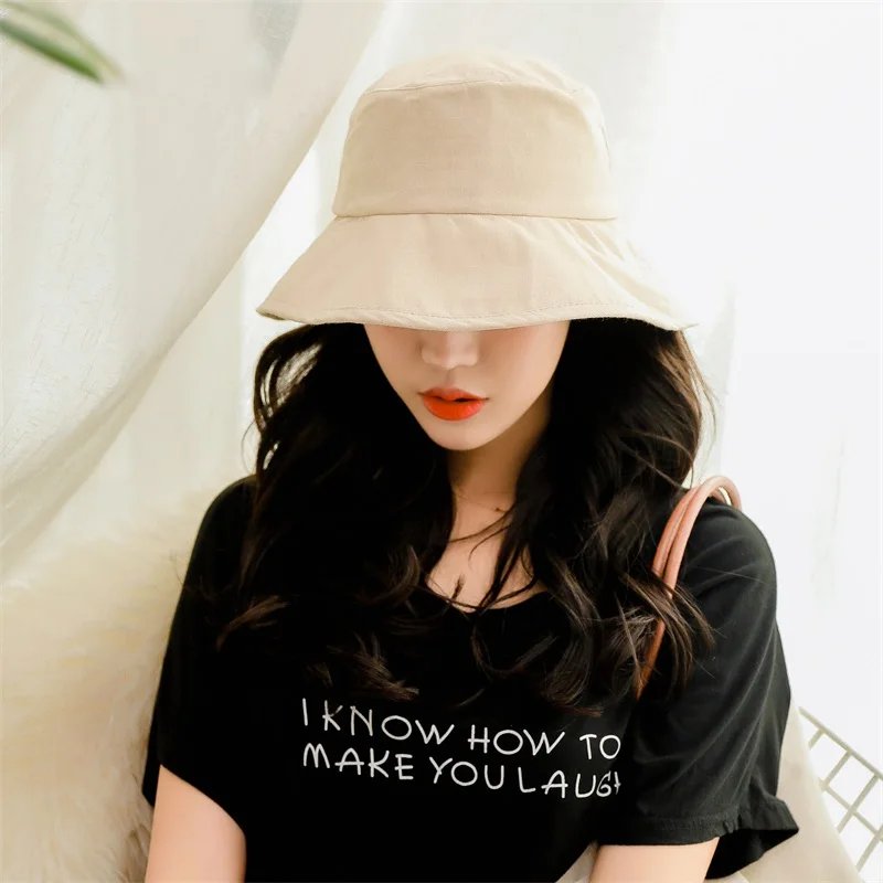 Lanxxy летняя Панама одноцветная хлопковая рыболовная шляпа для женщин пляжная