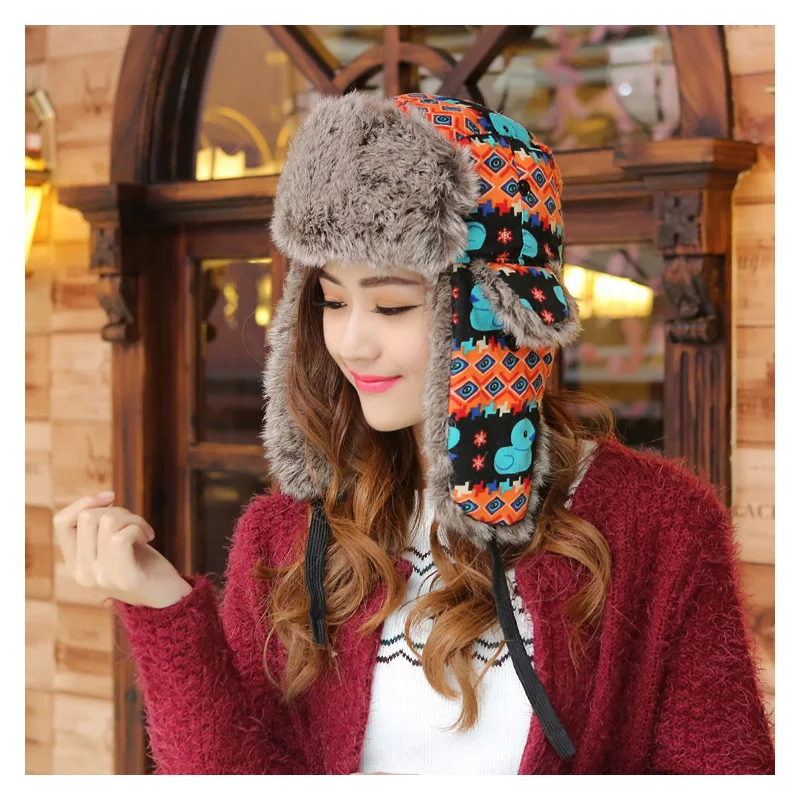 Милая желтая утка шапка-бомбер с подкладкой из искусственного меха уличная