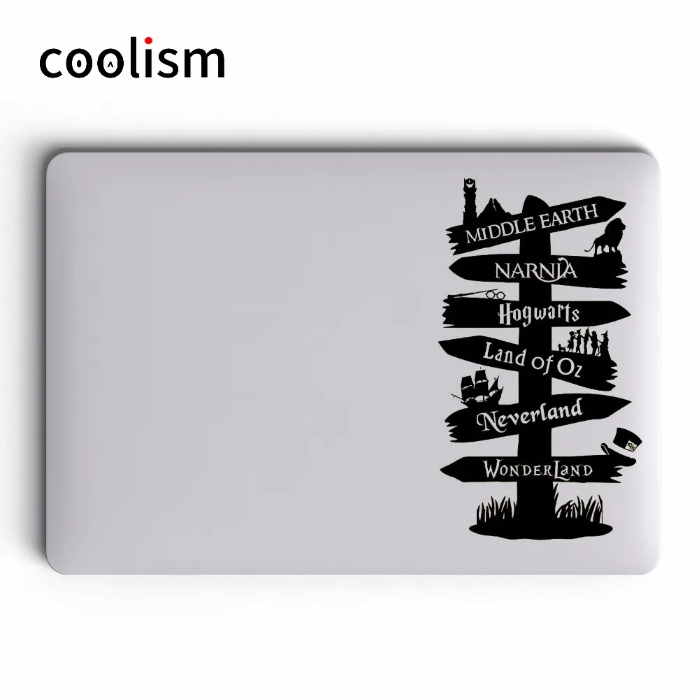 Fairy Tales World Signpost Laptop Decal Sticker for Apple MacBook 13 Pro Air Retina 11 12 15 inch Mac Mi Surface Book Skin | Компьютеры и