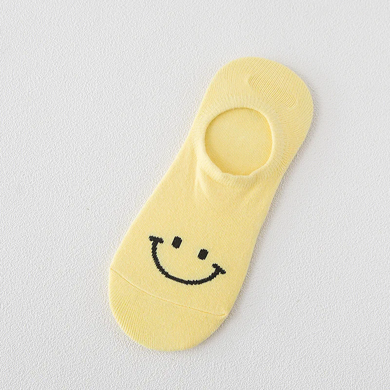 Женские хлопковые носки лодочки летние и осенние из силикагеля Нескользящие