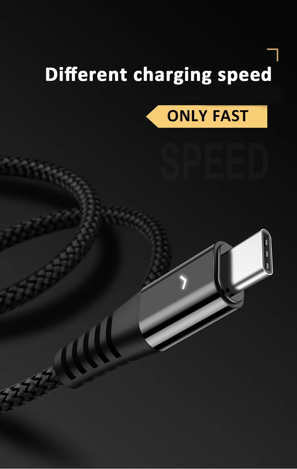 NOHON Тип usb C кабель для SamSung Gaxaly S8 S9 плюс 2.4A быстрой зарядки для Xiaomi Mi5 6 телефон короткий, для зарядного устройства Шнур 0,3 м 1,2 м