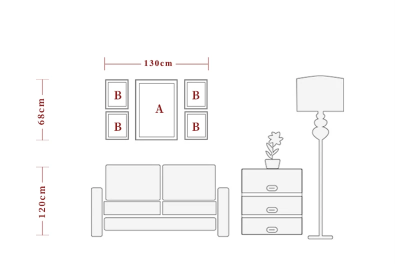 5 шт./компл. Новое цветение узор фоторамки Набор Качество высокой четкости