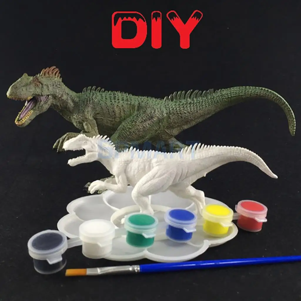 Юрская эпоха DIY окраска картина Животное Динозавр Модель Рисование граффити детская живопись инструмент обучающая игрушка Рождественский подарок