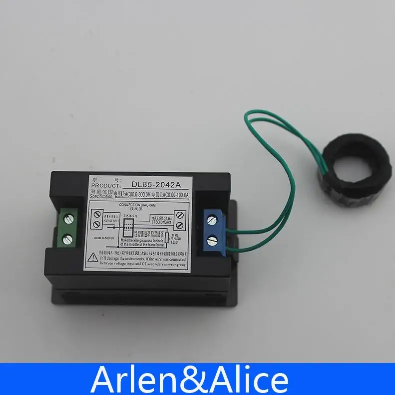 Двойсветодиодный 4 цифровой AC 80 300V 0 00 A дисплей напряжения и фотометра