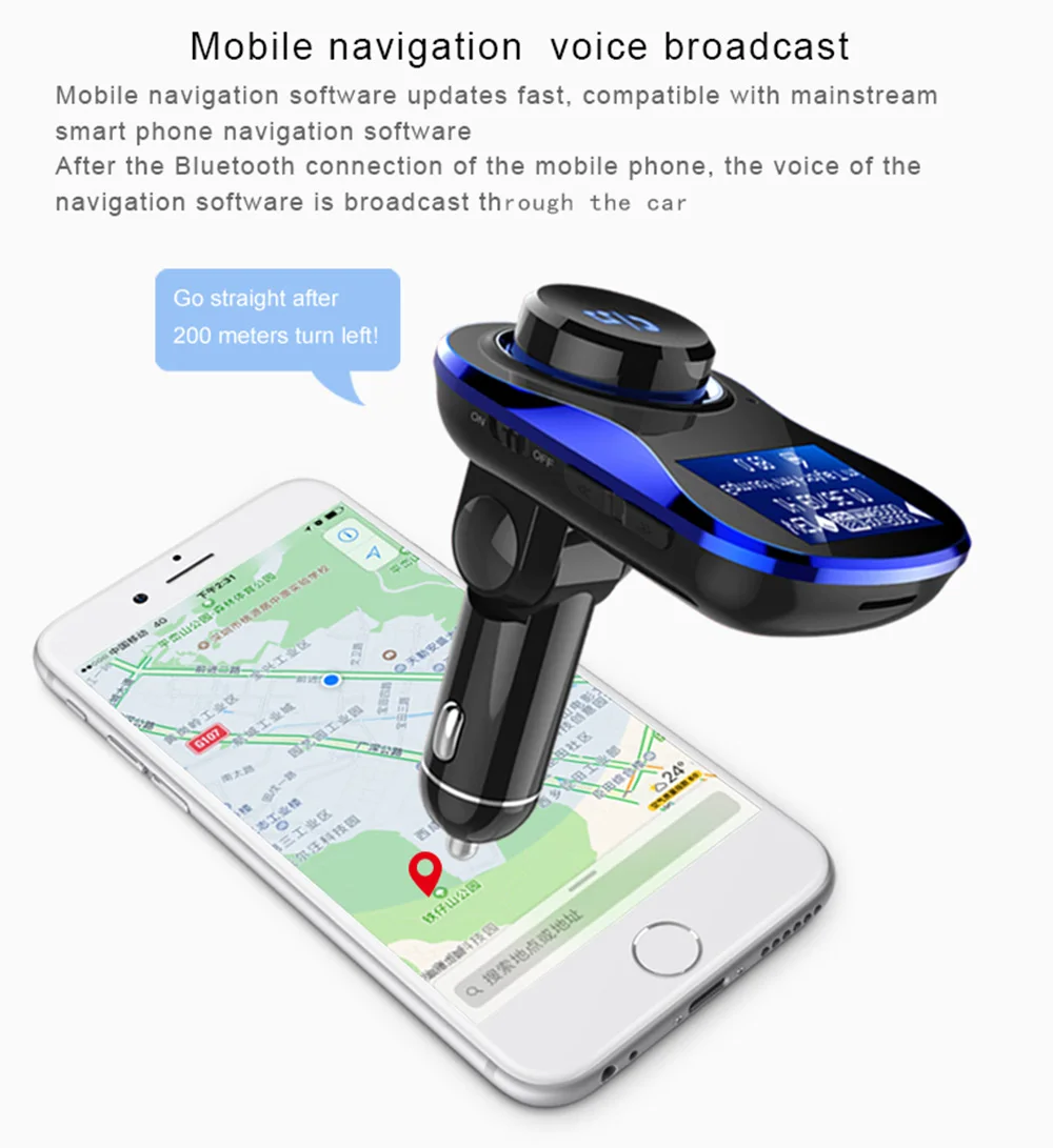 1,4 дюймовый ЖК-экран Автомобильный Bluetooth комплект громкой связи беспроводной Вызов FM передатчик модулятор Поддержка TF карты/U диск MP3 плеер DY380