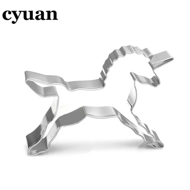 Cyuan 1 шт. форма для выпечки печенья Форма для торта единорога лошадь форма для украшения печенья на день рождения Домашняя Кухня инструмент для выпечки