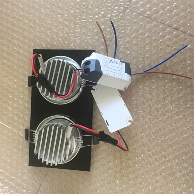 Квадратный яркий утопленный двойной светодиодный Диммируемый квадратный