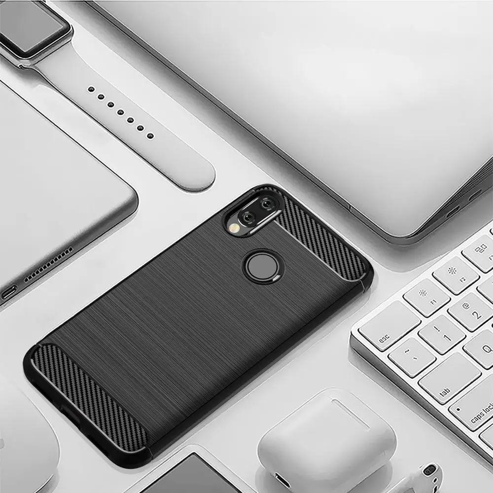 Ультратонкий чехол для xiaomi redmi note 5 6 7 pro 4 4X силиконовый из углеродного волокна S2 6A